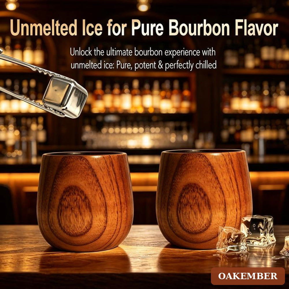 Oakember charred oak whiskey glasses gift set - image 4