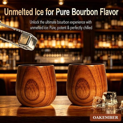 Oakember charred oak whiskey glasses gift set - image 4
