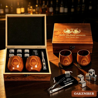 Oakember charred oak whiskey glasses gift set - image 9